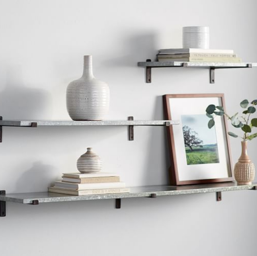 Pottery Barn Menlo Galvanized Shelf